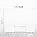 Desk Sneeze Guard Shield，Portable Countertop Screen，Protective Isolation Shield for All School，Office，Restaurant/Green / 40×30