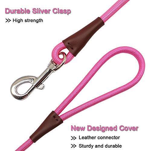 Maypaw COMOYA 4 Ft/6 Ft/8 Ft/10 Ft Dog Leash, Classic Solid Colors, Strong Nylon Rope Dog Leash Reinforced thumb #2