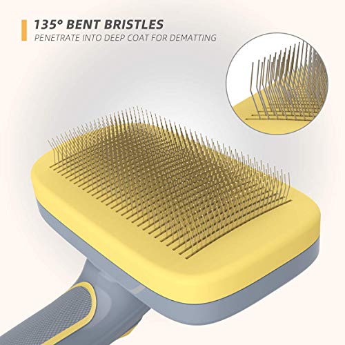 image for Canple Self-cleaning Slicker Brush for Medium Long Hair Types Dog and 