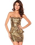 Dear-loverDamen Kleid Gold Gold