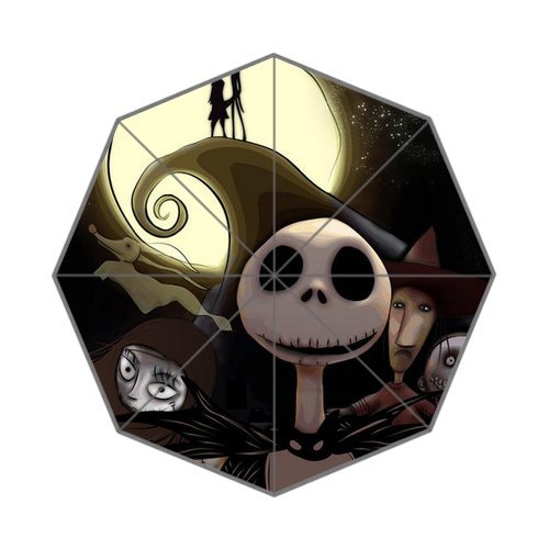 Nightmare Before Christmas Auto Foldable Waterproof Rain Umbrella