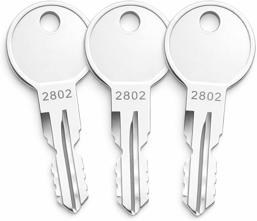 3-Pack 3024 Roof Rack Replacement Keys Cut to Code 2802-3024, Compatible with for Sears XCargo, Karrite, SportRack, Skyline, Sportrack XL Carriers