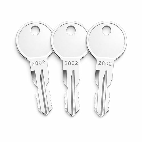 3-Pack 2982 Roof Rack Replacement Keys Cut to Code 2802-3024,