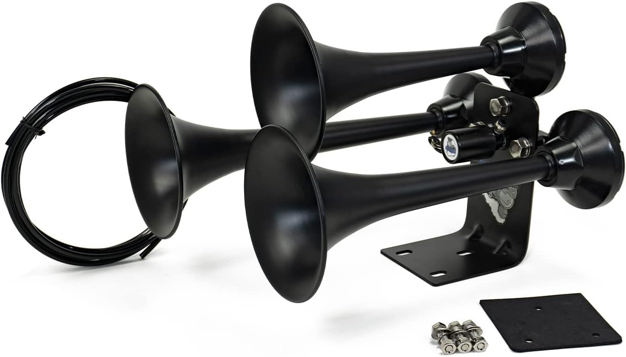 HornBlasters Mini Outlaw Black Train Horn Toys & Games