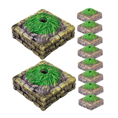 STOBOK 10piezas Altar De Árbol para Maquetas Paisaje Base De Altar Miniatura Decoración Mesa De Miniatura Decoración Escenario Adorno Artificial