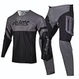 Motocross Jersey Pants Combo Mens Women Dirt Bike MX Gear Set Offroad with Zipper Pockets Racewear Adult