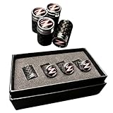 PRO SPEC IMPORTS - Z Logo Carbon Fibre Tire Valve Stem caps for Nissan Fairlady Z3 350Z, Z32 300ZX, Z34 370Z, RZ34 400Z, Z31, 240Z, 260Z, 280Z, Wheel tire, Accessories, Gift Box