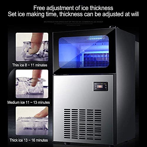 Ice Cube Maker Kommerzielle Eismaschine, einstellbare Dicke, 24h intelligentes Timing Perfekt für Teeladen, Hotel, Cold… – Bild 8