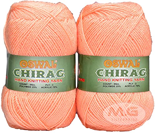 Image of M.G ENTERPRISE Os wal Chirag Baba (400 gm) Wool Ball Hand Knitting Wool /Art Craft Soft Fingering Crochet Hook Yarn, Needle Knitting Yarn Thread dye L
