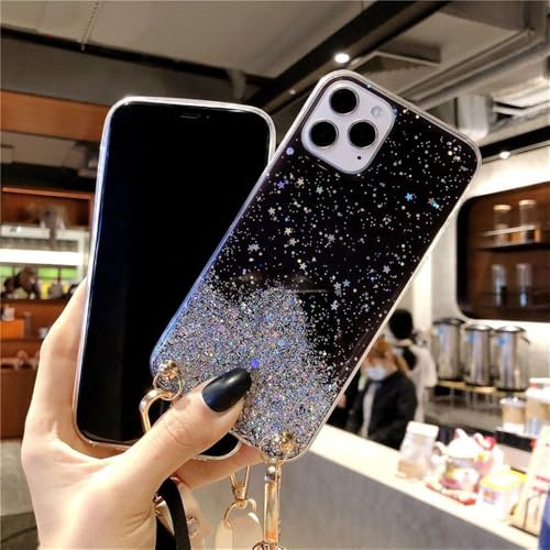 Coque Samsung A32 4G lanière paillettes antichoc - 4