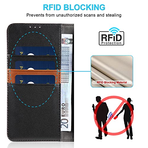 Étui pour Samsung Galaxy S24 Plus antichoc cuir RFID noir - 3
