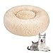 SlowTon Haustierbett Schöne Tierbett Hundesofa Katzensofa Kissen, Donut-Kuschelnest Warmes weiches Plüsch Hundekatzenkissen mit Schwamm-rutschfestem Boden für kleine mittelgroße Haustiere