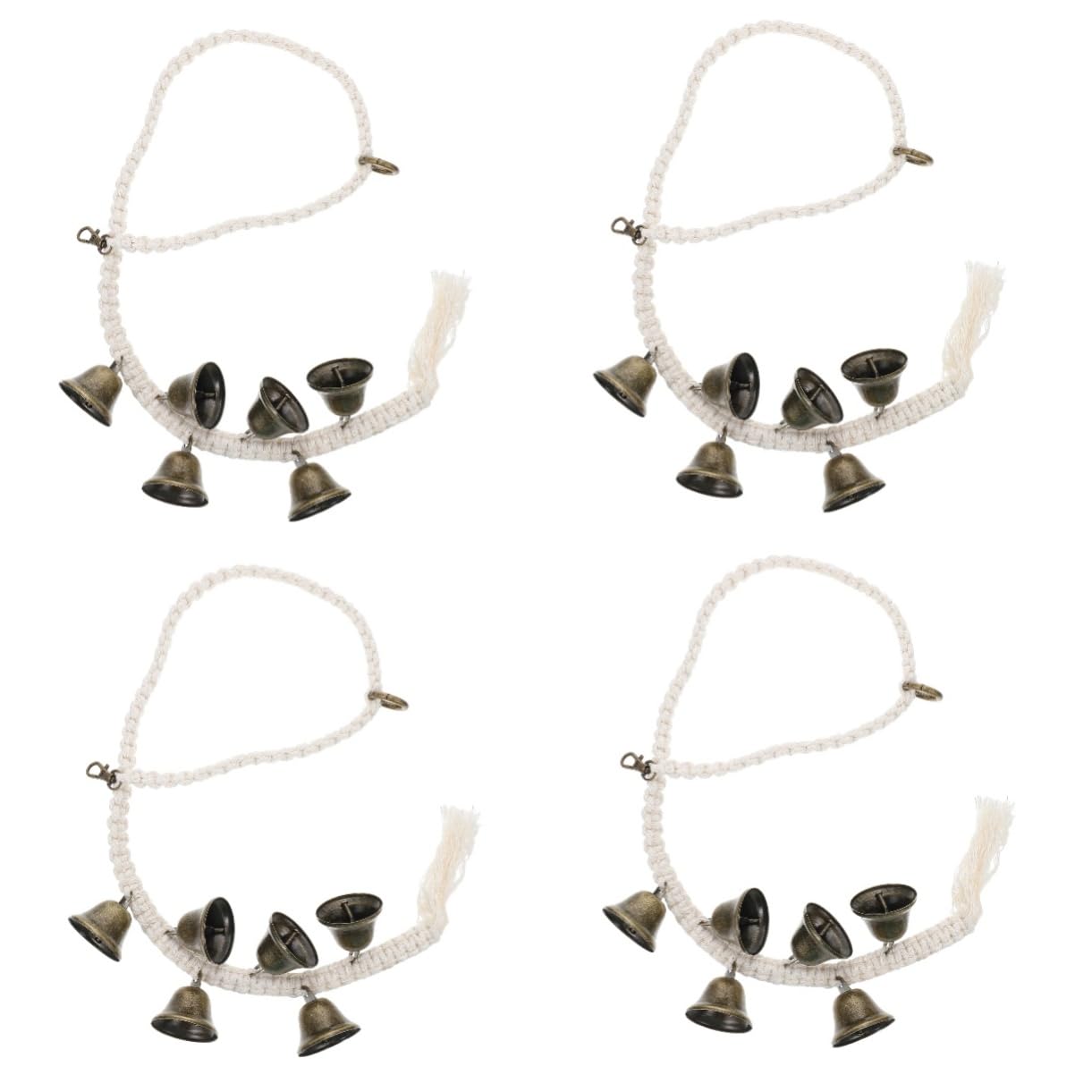 Cloche entraînement pour chiens potty training bell grelot suspendu à accrocher porte lot de 4