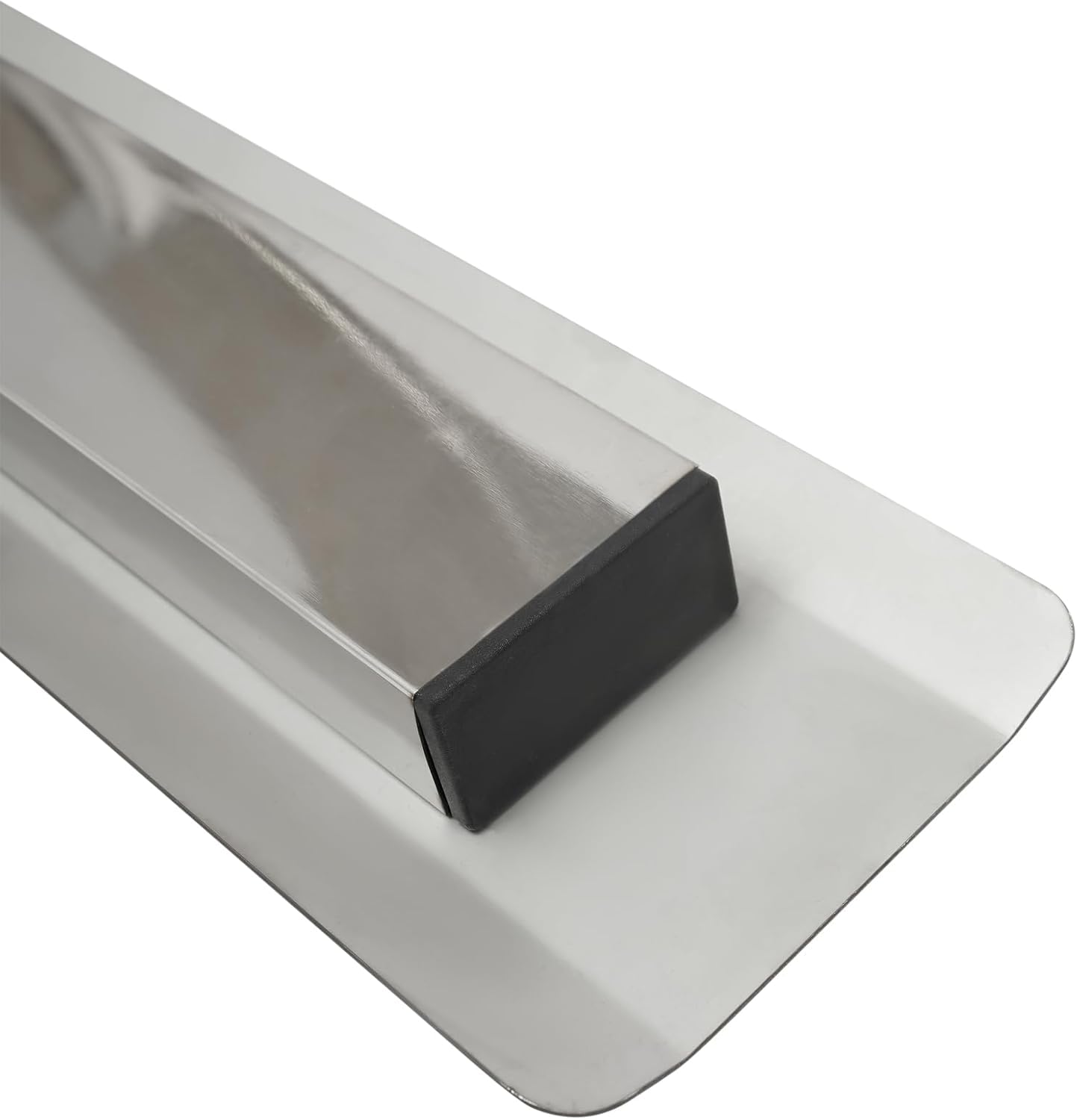 Paleta de hormigón ajustable, 80 x 10 cm, herramienta de acabado de acero inoxidable con cubierta, para alisar cemento, perfecta para proyectos de construcción