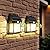 PATIOPIA 2 Pack Solar Motion Sensor Wall Lights with 3 Lighting Modes, Waterproof Led Solar Powered Wall Lights for Deck, Fence, Garage, Barn, Patio and Yard