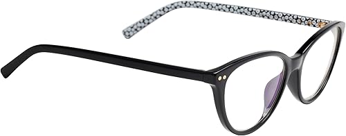 Miniatura 3 de Kate Spade New York Gafas de lectura ojo de gato para mujer, negro, 2.126 in, 0.630 in + 0, Negro -