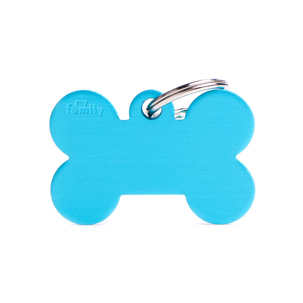 My Family Dog Tag Made in Italy, Large Bone, Basic Collection, 38x25 mm