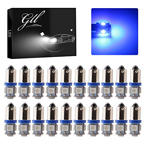 Gll ba9s led bulb 5smd blue 1893 44 47 756 1847 wedge p…