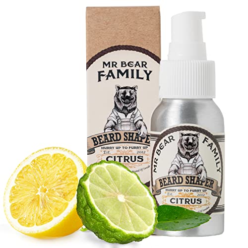 Mr Bear Family Beard Cream Men - Citrus - balsamo barba. Crema hidratante para el cuidado barba hombre - Crema barba hombre para una barba sana - Crema para el crecimiento barba - 50ml Cover