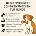 Luftgetrocknete Schinkenknochen für Hunde - 4 Stück - Natürlicher Kausnack, Langanhaltende Beschäftigung, Reich an Protein & Mineralstoffen