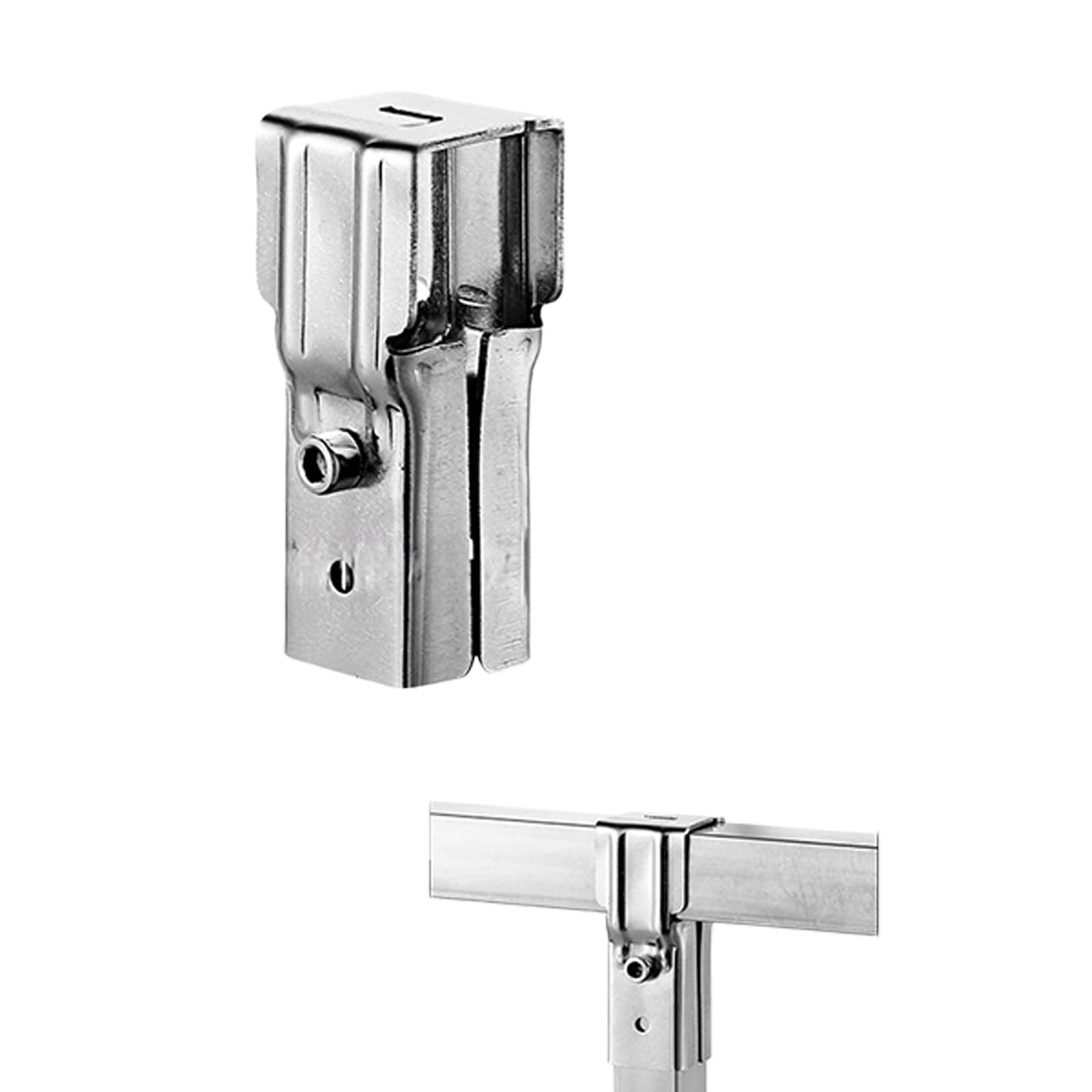CUNZJIA Stainless Steel Joint Square Tube Connector Connection Fastener for Furniture Framing and Structural Enduring
