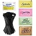 (300 total, 50 each) Bolt Box Sugar & Sweetener Packets Box - Cane Sugar Packets, Turbinado Sugar packets, Sugar Substitute Packets, Plastic Coffee Stirrers