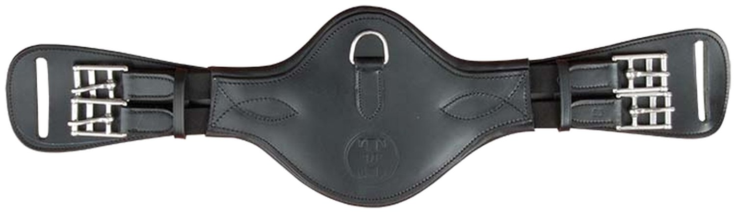 SANGLE CUIR DRESSAGE - 50, NOIR