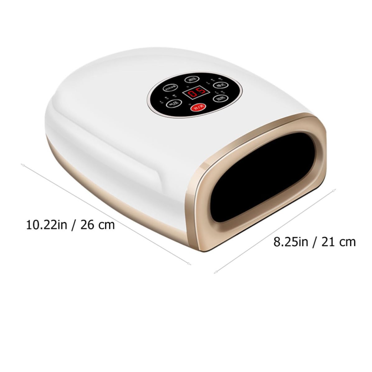 Elektrisches Handmassagegerät für Handflächen und Gelenke 6w Weiß