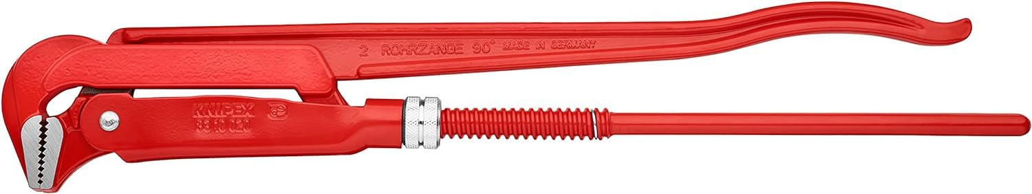 KNIPEX Llave para tubos 90° recubierto de pintura pulverizada, rojo 560 mm, 83 10 020