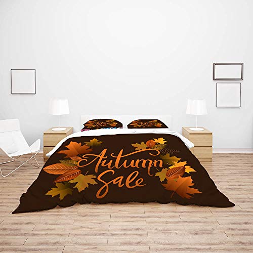 Housse de couette King en microfibre parure de lit 2 pièces confortable