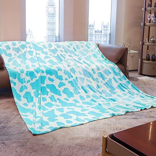Queen Size Blanket Blue Lightweight Aqua Throw Blanket Girls Warm Turquoise Throw Blanket Soft Fuzzy Teal Blue Blanket Full Size