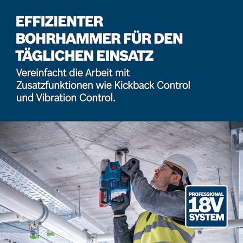BOSCH Professional 18V System martillo perforador a batería GBH 18V-22 (con SDS plus, ideal p. orificios 6-10 mm… – Ansicht 2