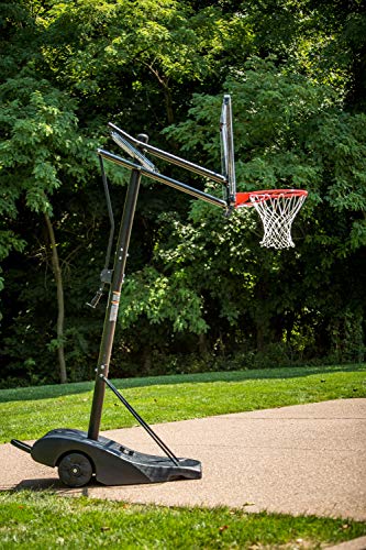 Silverback NXT 54" Backboard Portable Height-Adjustable Basketball Hoop Assembles in 90 Minutes
