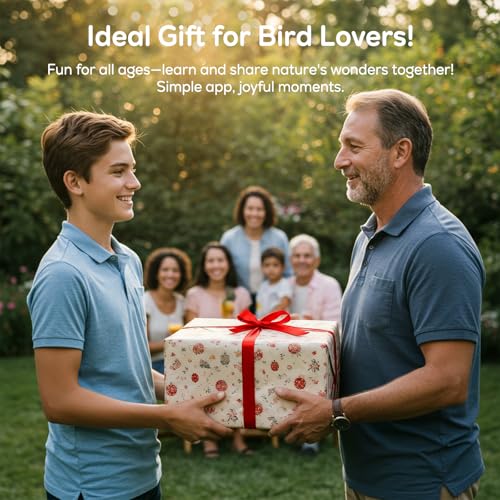 wansview 2K Bird Feeder with Camera Solar Powered 2 4G WiFi F1 Brown - image 8