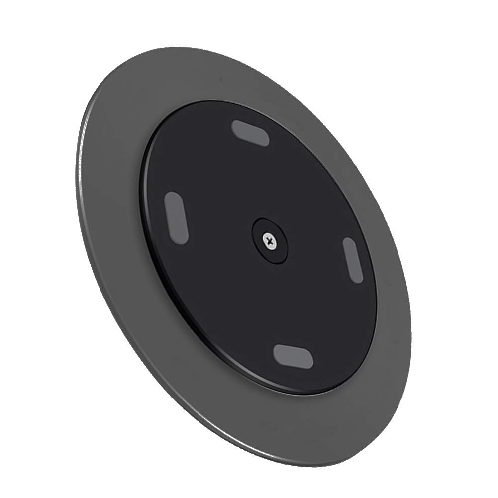 Support Pivotant Ecran,Rotating Computer Monitor Base 360 Degrees Deep Gray Matte Aluminum Alloy Stand