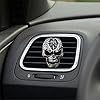 Hrippy Cool Skull Car Vent Clips Car Aromatic Vent Clip Auto Interior Air Vent Skull Decor Outlet Freshener Car Charm Accessories for Car Halloween Decor #5