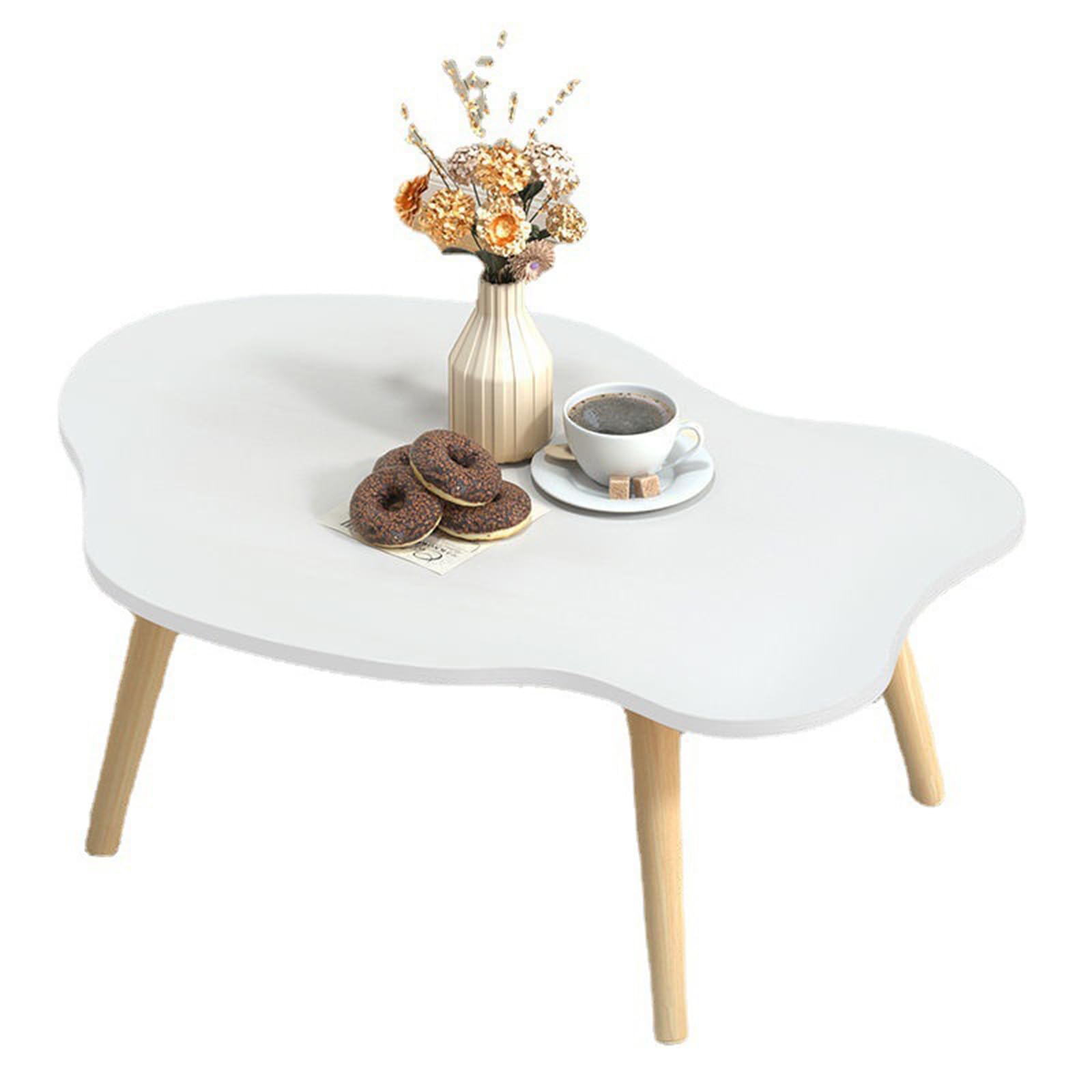 Table basse en nuage pour salon de thé et balcon table en bois moderne