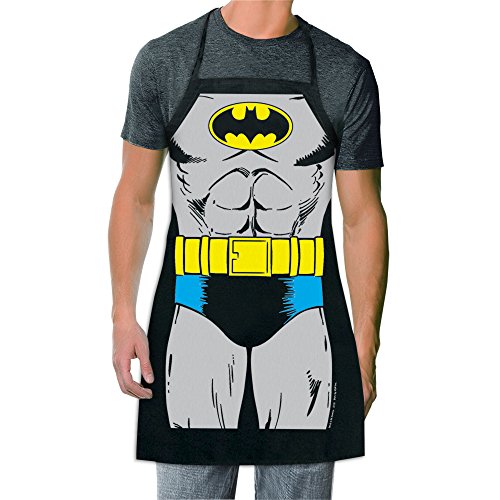 ICUP DC Comics - Batman The Character Adult Size 100% Cotton Adjustable Black Apron
