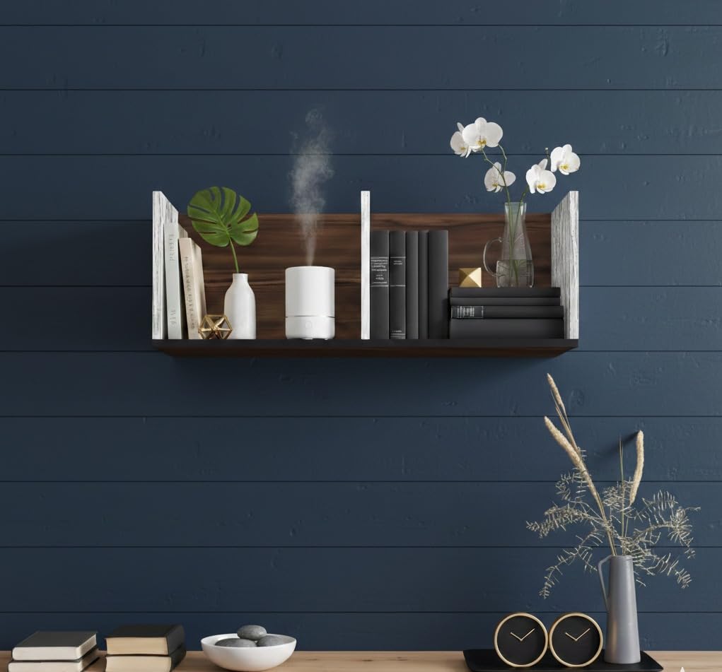 Ankit Crafts Decorative Wooden Hanging Rack for Home & Office Walnut White-picture-22