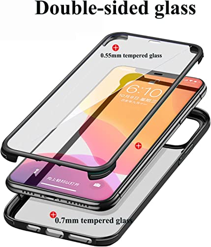 Coque iPhone 13 Pro Max intégrale en verre trempé transparent compatible induction - 4