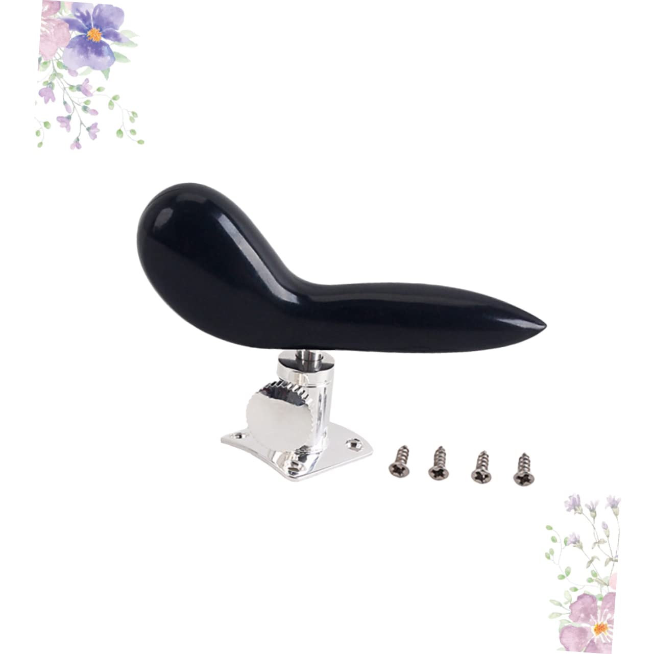 Supporto per Fagotto Cg10 Base Accessorio per Fagotto | Finitura Nero Lucida, Bakelite e Metallo, Design Ergonomico, Installazione e Rimozione Semplici, Resistenza alla Corrosione