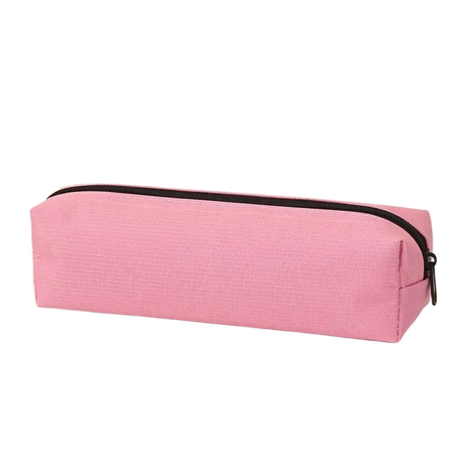 Estuche Estuche portátil for bolígrafos de Color sólido, suministros escolares, estuche for lápices resistente al desgaste, bolsa de escritura de gran capacidad Oxford for estudiantes, 2 uds.(Pink)