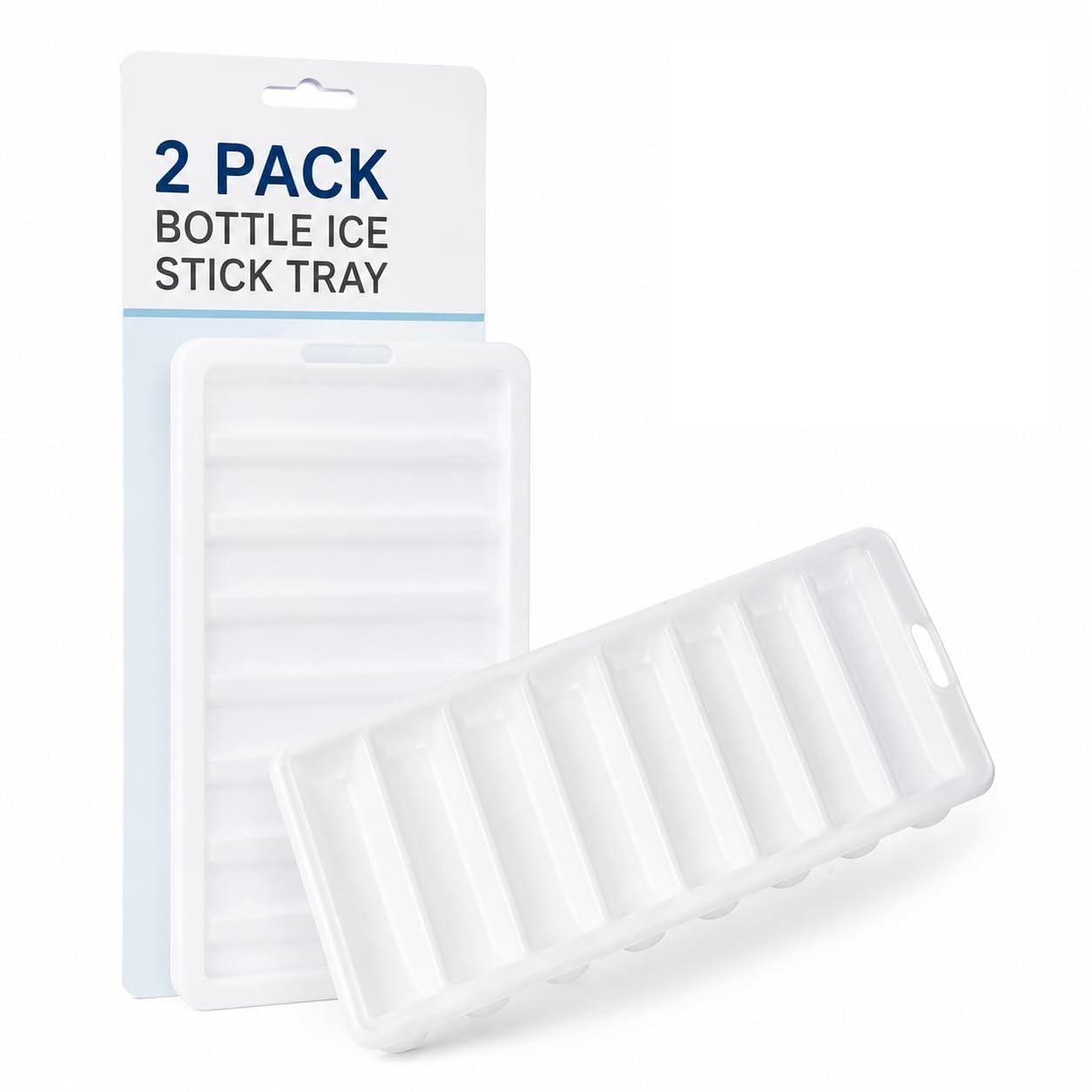MAR Bottle Ice Cube Tray 2 Pack – Ice Trays for Freezer & Water Bottles