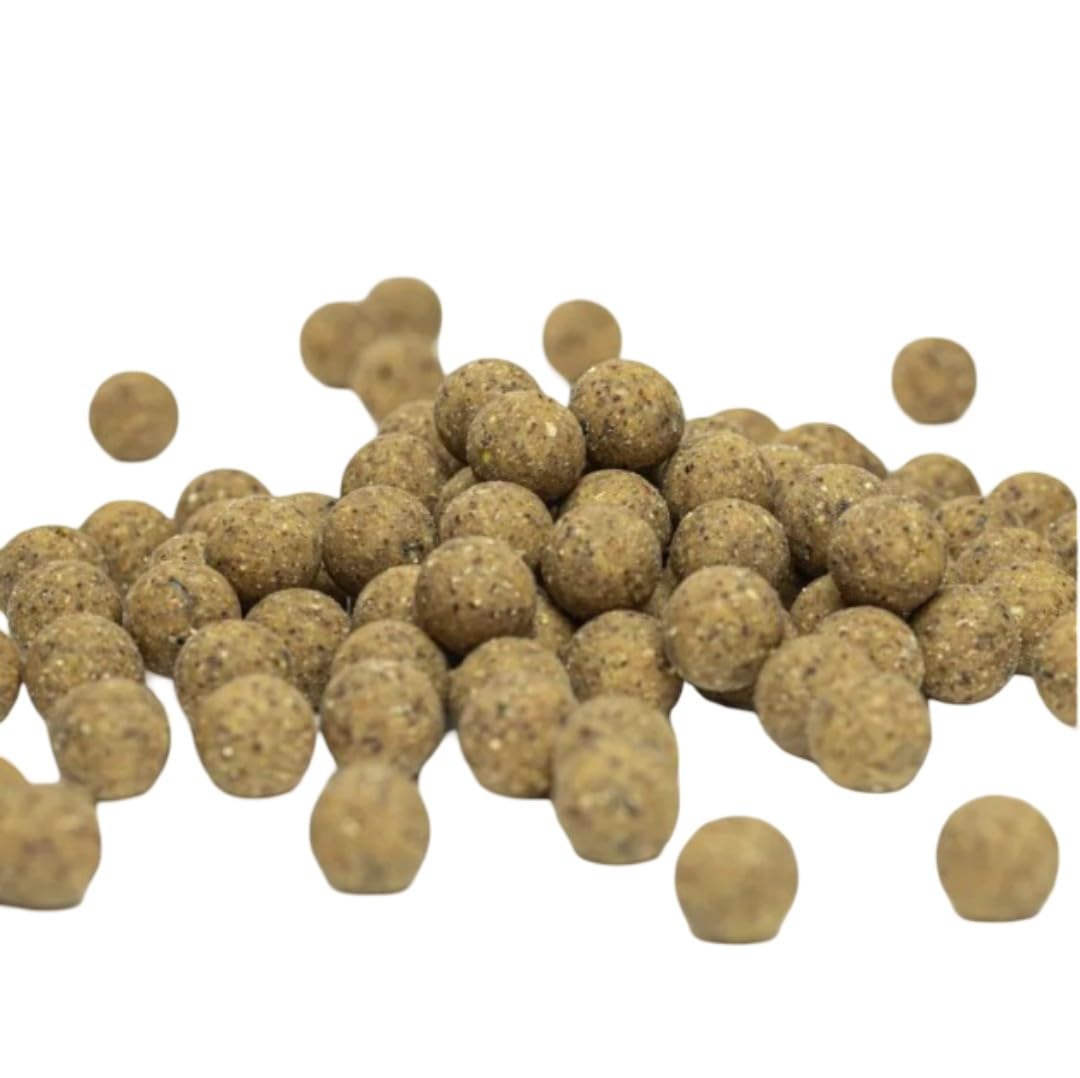 Tinuts Tigernuss Boilie Bundle - 3 kg - 16 mm - mit Pop Up Boilies und Amino Dip, Carp Baits, Karpfenköder zum Angeln, Set Futterboilies zum Anfüttern von Karpfen, Angelfutter mit Lockstoff
