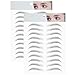 2 Unids Magia 4D Cejas Auténticas como Cejas Aseo Moldeador de Maquillaje Cejas Peinado Cejas Pegatinas Tatuaje Cejas Falsas Aseo Moldeador de Cejas Maquillaje Cejas Maquillaje - E15