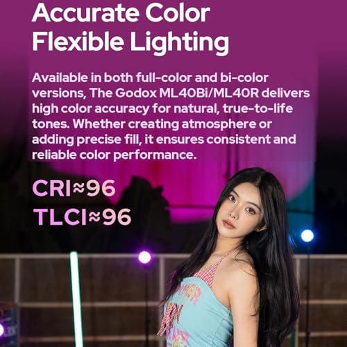 Image of Godox ML40R ML40 R Full Color RGB Portable LED Video Light