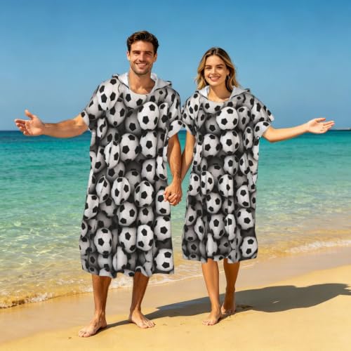 Peignoir à langer poncho à capuche microfibre pour serviette de bain
