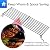 Grillflame 463244012 G515-00B8-W1 Warming Rack Replacement Parts for Charbroil Grill Upper Rack 3 4 5 Burner Swing Away Warming Grate 463215513 463215515 463257110 463270912 Top Rack Grill Parts