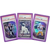 PSA Slab Bumper Protector - 3 Pack, TPU Case For Graded Card Slabs, Easy Snap-On Fit, Edge Protection (Purple)