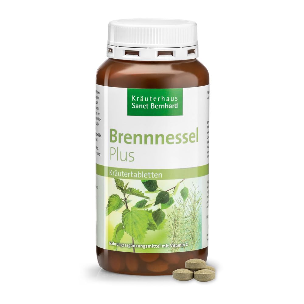Sanct Bernhard Brennnessel-Plus-Kräutertabletten mit Vitamin C, 300 Tabletten